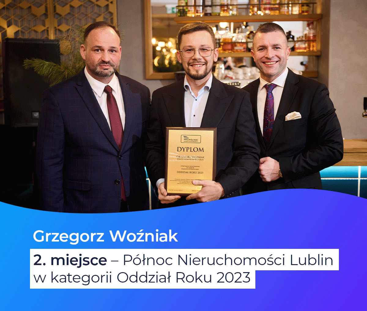 2. miejsce Północ Nieruchomości Lublin w kategorii Oddział Roku 2023