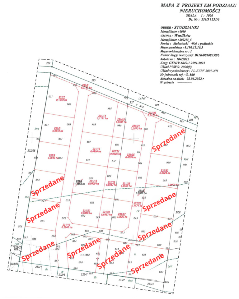 Działka – Studzianki, Polonijna