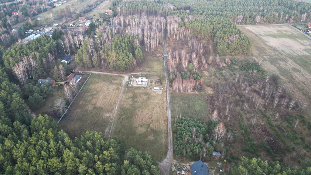 Księżak, 4 działki bud-leś pod lasem 30 km od W.wy