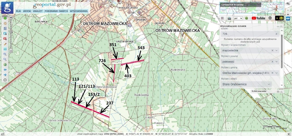 Działka – Stara Grabownica