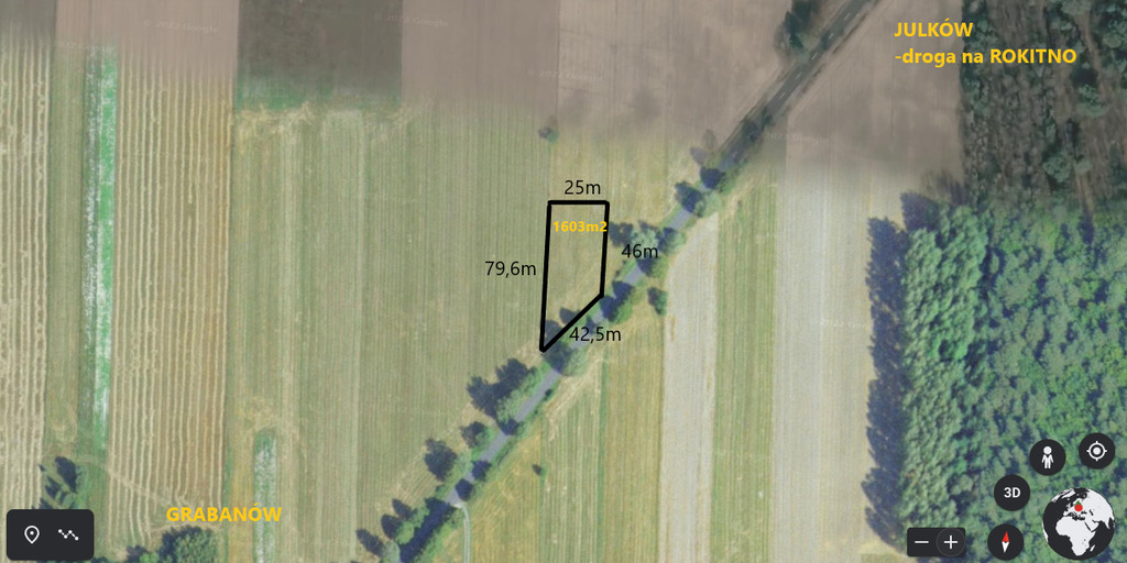 Działka – Grabanów-Kolonia