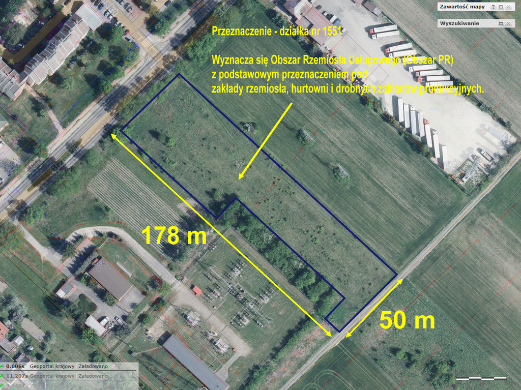 Działka – Międzyrzec Podlaski, ul. Brzeska