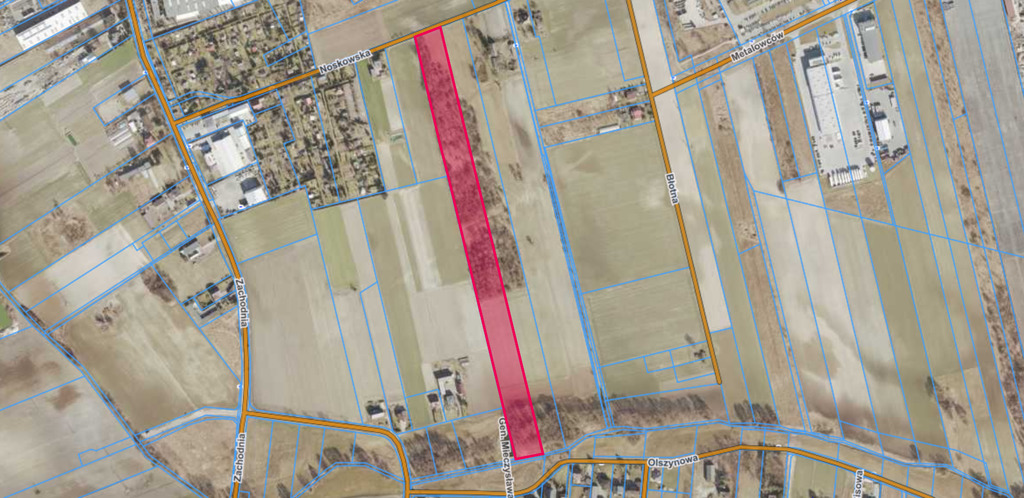 Działka Inwestycyjna Mn - P/U ul. Noskowska 2,75ha