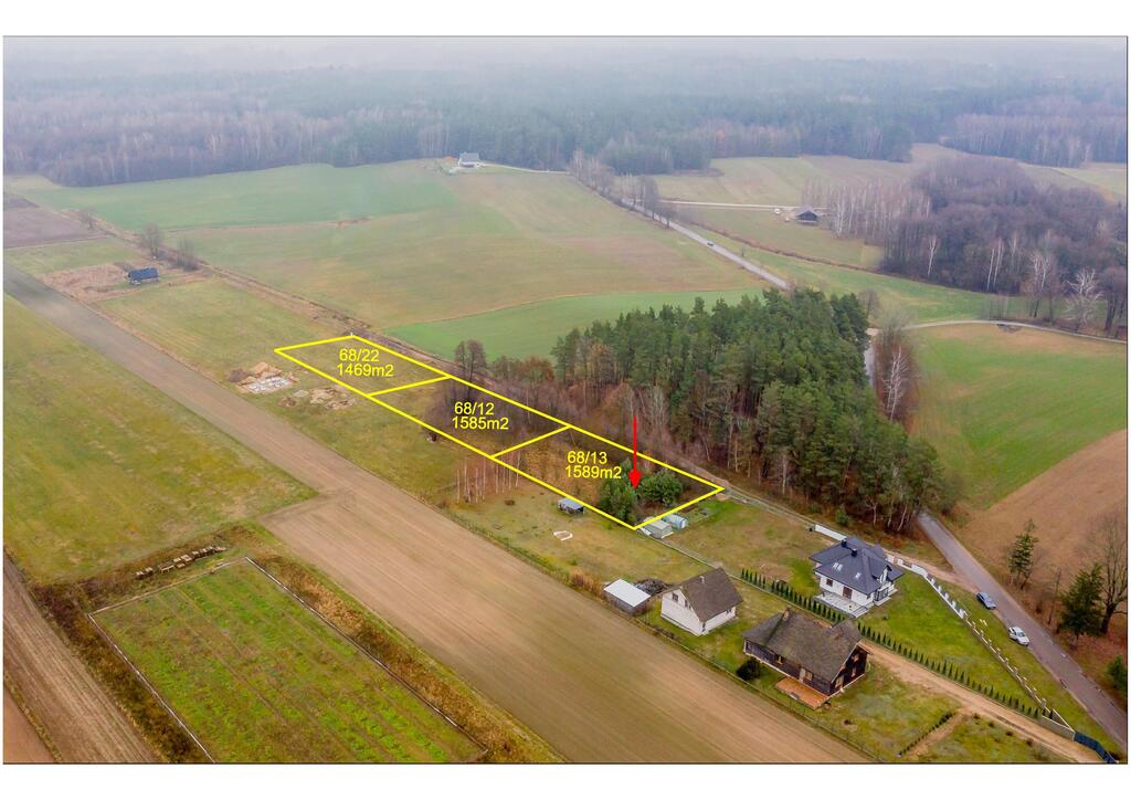 Malownicza działka 1589 m2, Rumejki, Juchnowiec K.