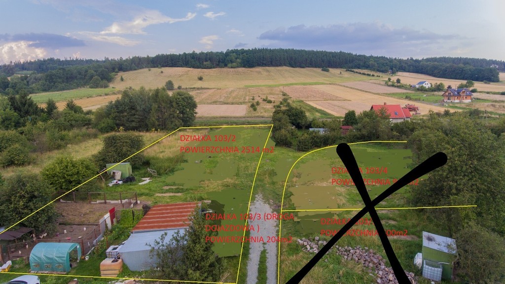 Okazja Tanio Działka Gołogłowy Kłodzko 2514 m2