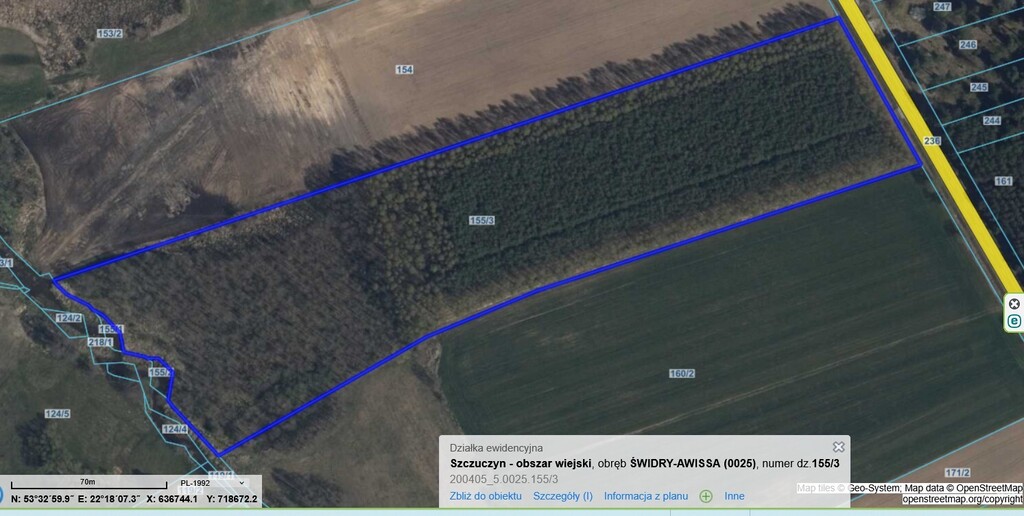 Las 2,9 ha nad rzeką, gm. Szczuczyn