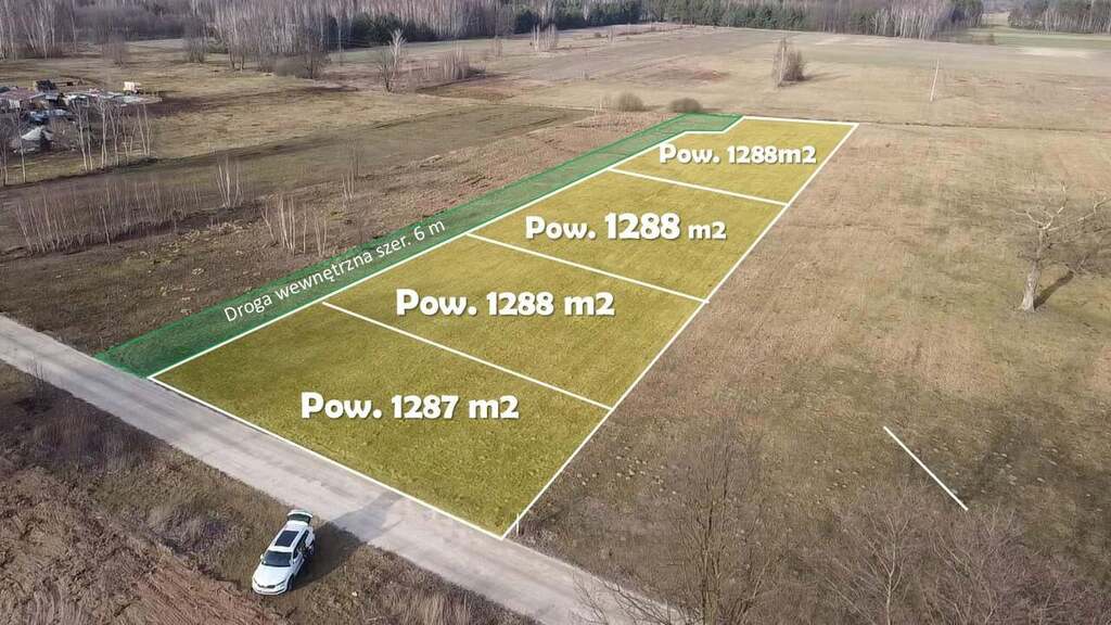 Działka w pobliżu lasu