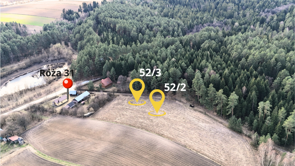 Ucieknij od zgiełku – działki w Róży gm. Susiec