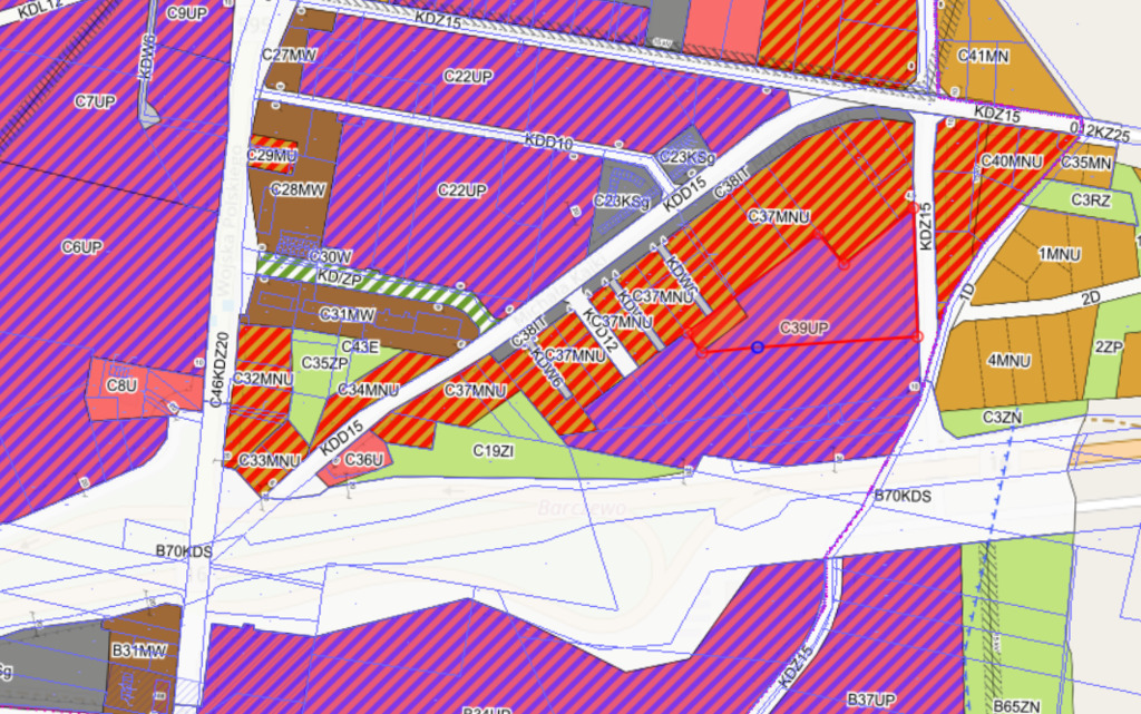 Działka przemysłowa z MPZP węzeł drogi krajowej 16