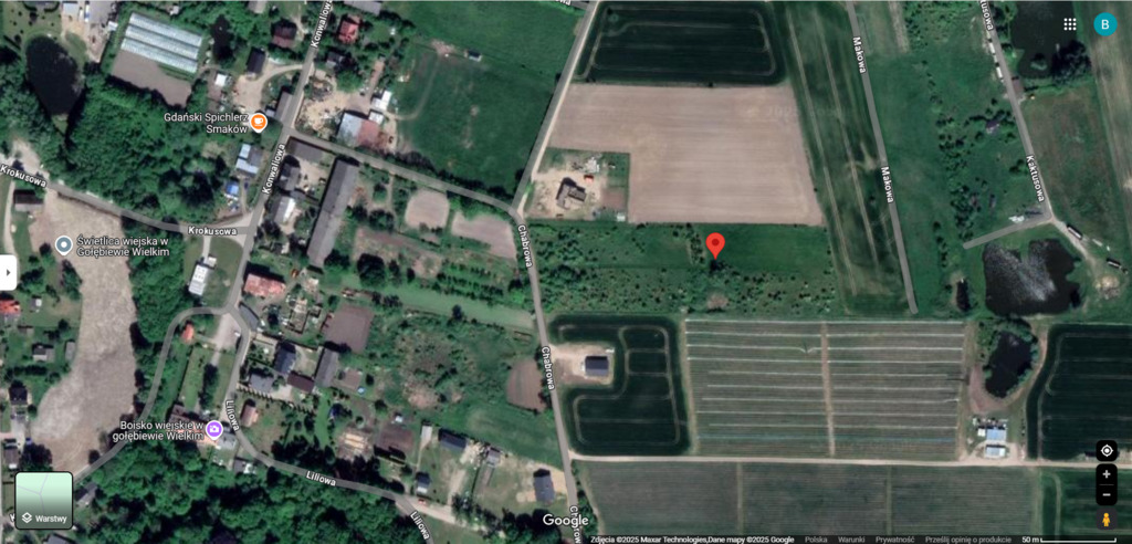 Działka - 45 min. od Gdańska, wydane WZ