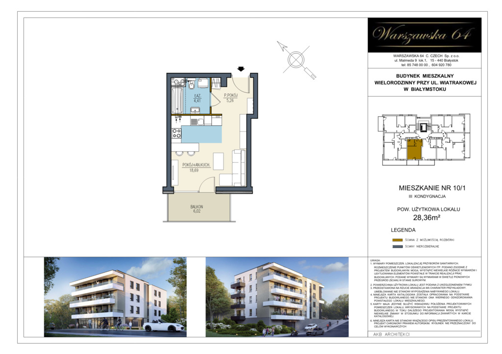 28,36m2 w kameralnym bloku - ul. Wiatrakowa 9