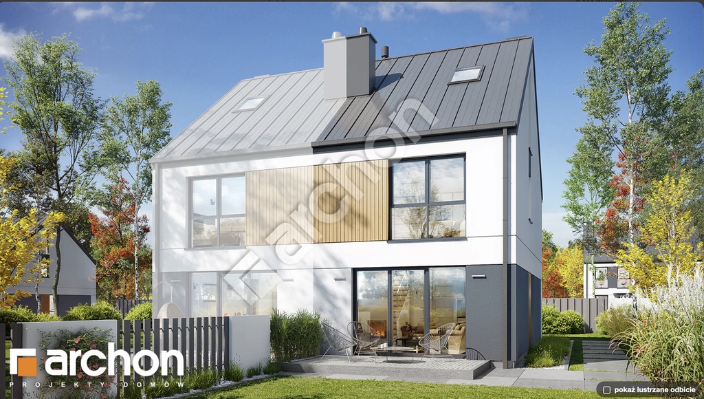 Dojazdów k. Krakowa – nowoczesny bliźniak