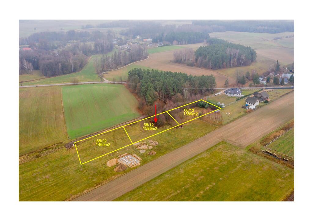 Działka rolno-bud. 1585 m2 Rumejki, Juchnowiec