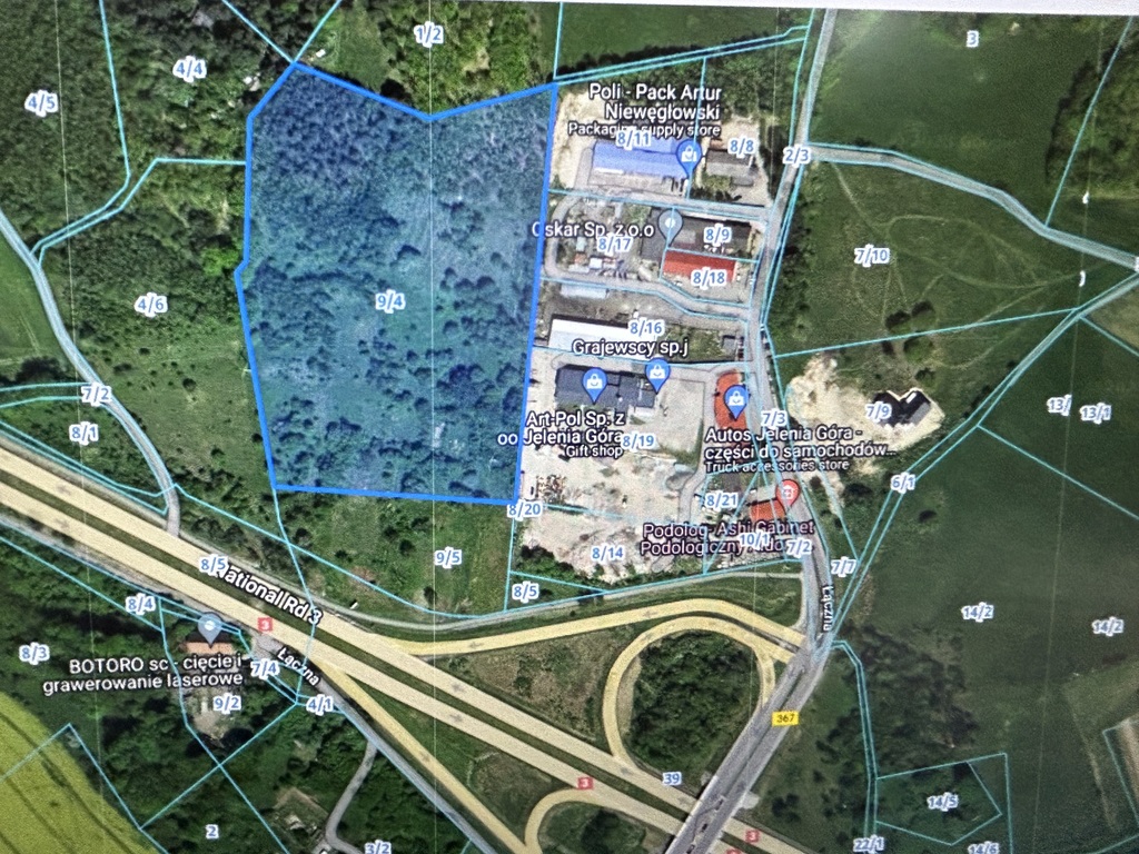 Produkcyjno-komercyjna działka  Jelenia Góra 3,9ha