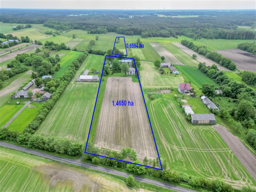 Duży dom z siedliskiem, Mokre, powiat bialski