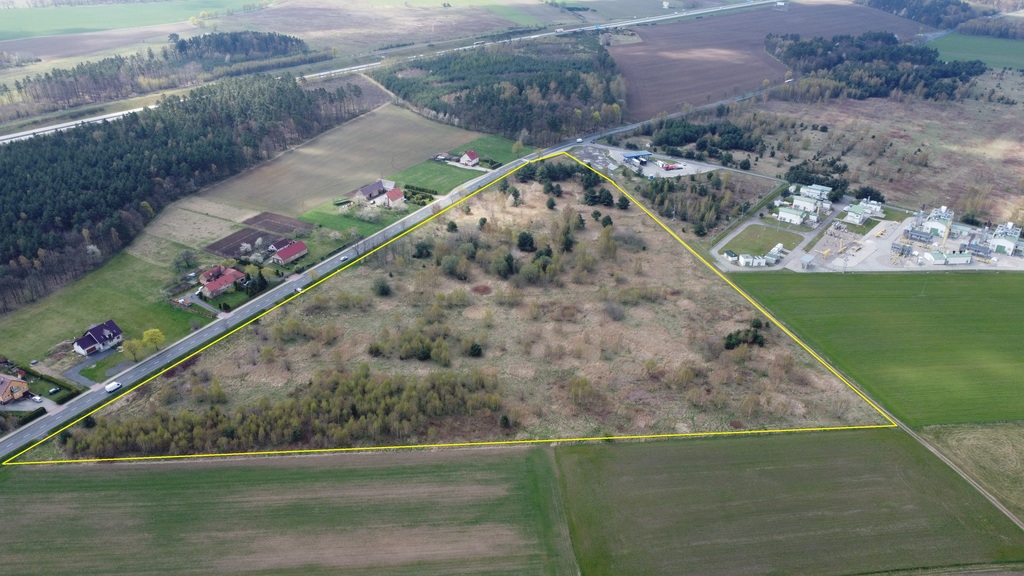 Działka komercyjna 5.93 ha w Wykrotach