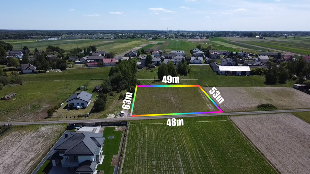 Działka 2833m2 z warunkami zabudowy Lasków