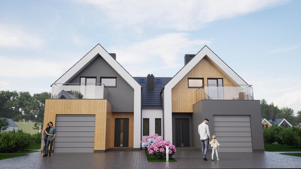 Osiedle Dębowy Park, Bliźniak, Garaż, Duża działka