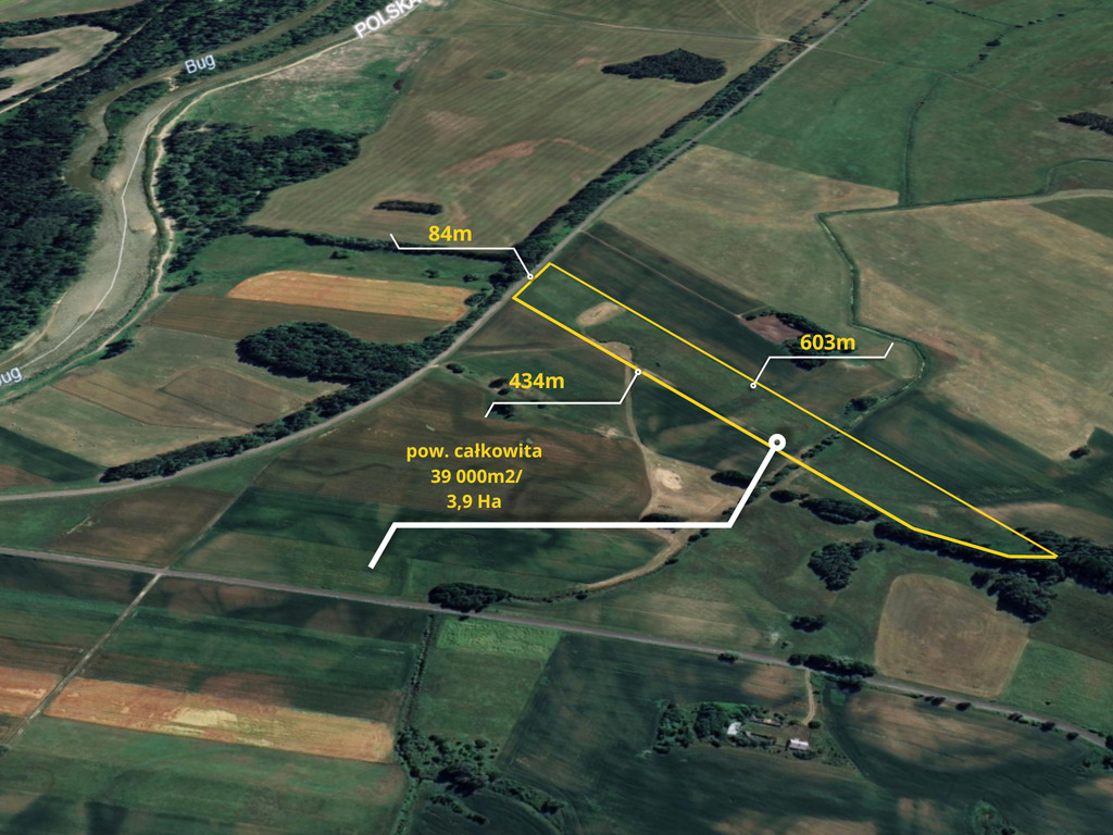 Ziemia rolna o pow. 3,9 Ha w gminie Terespol