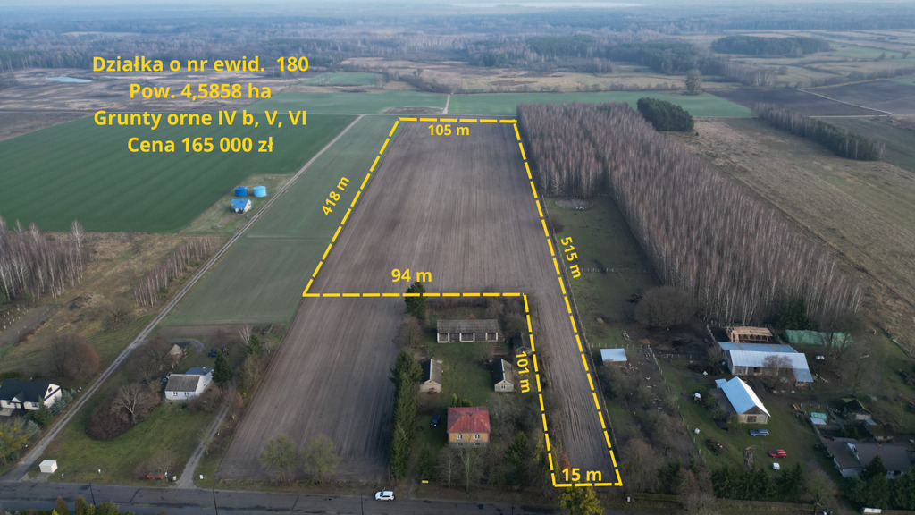 Działki rolne, Wola Wereszczyńska, gmina Urszulin