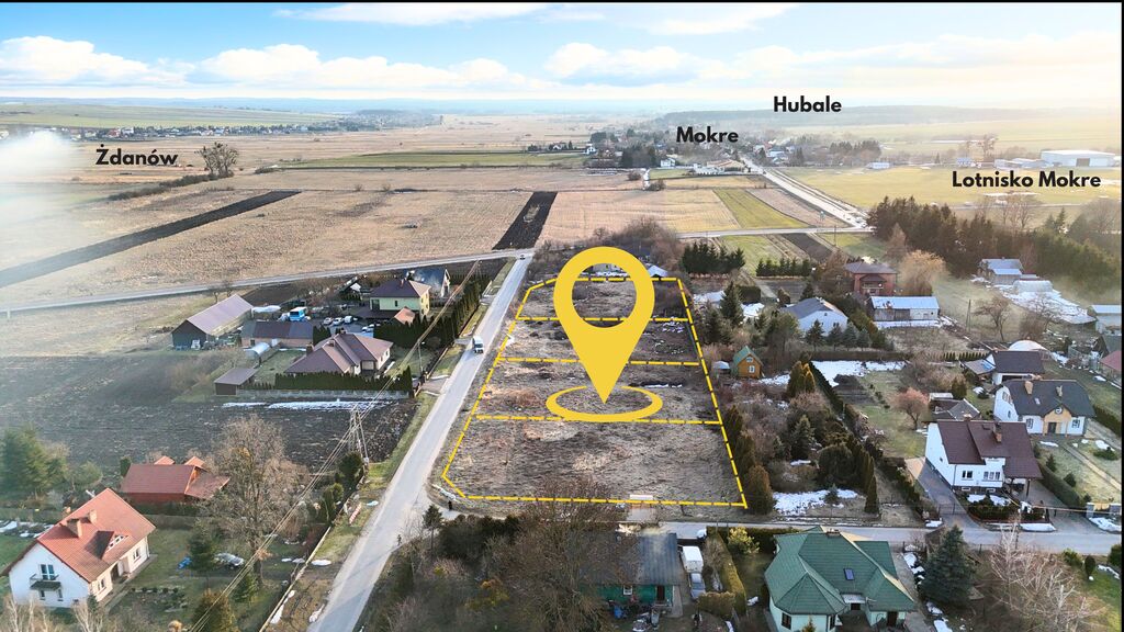 14 arowe działki budowlane Mokre. Obrzeża Zamościa