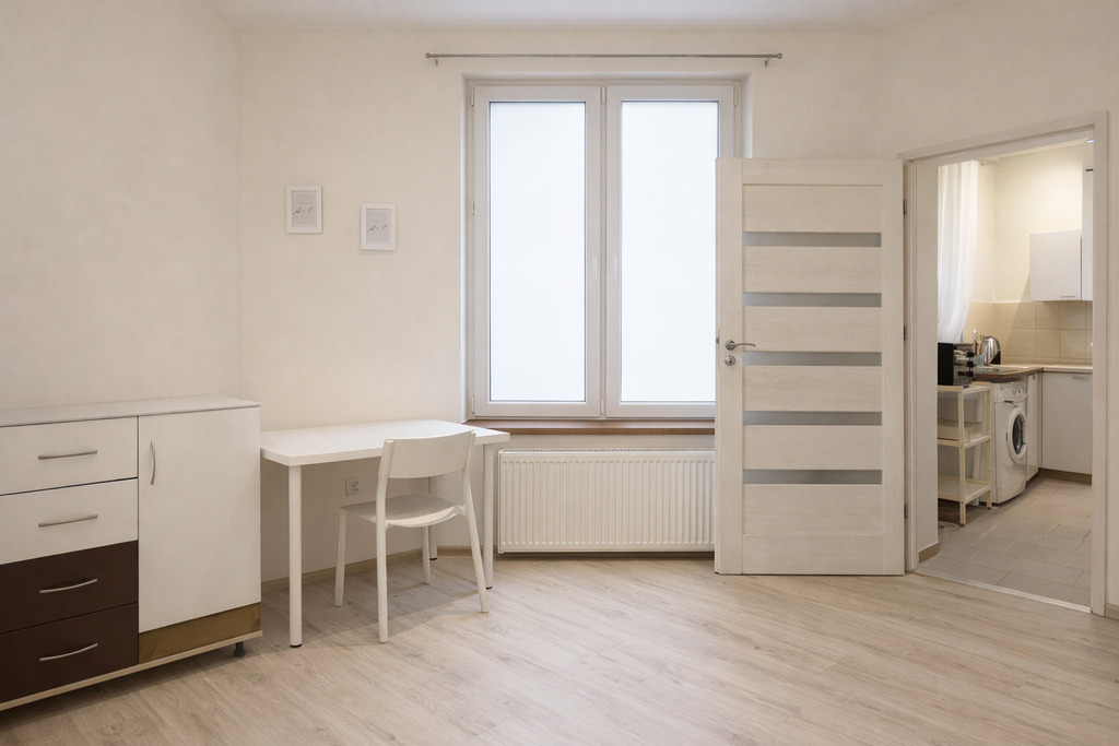 Mieszkanie jednopokojowe z oddzielną kuchnią