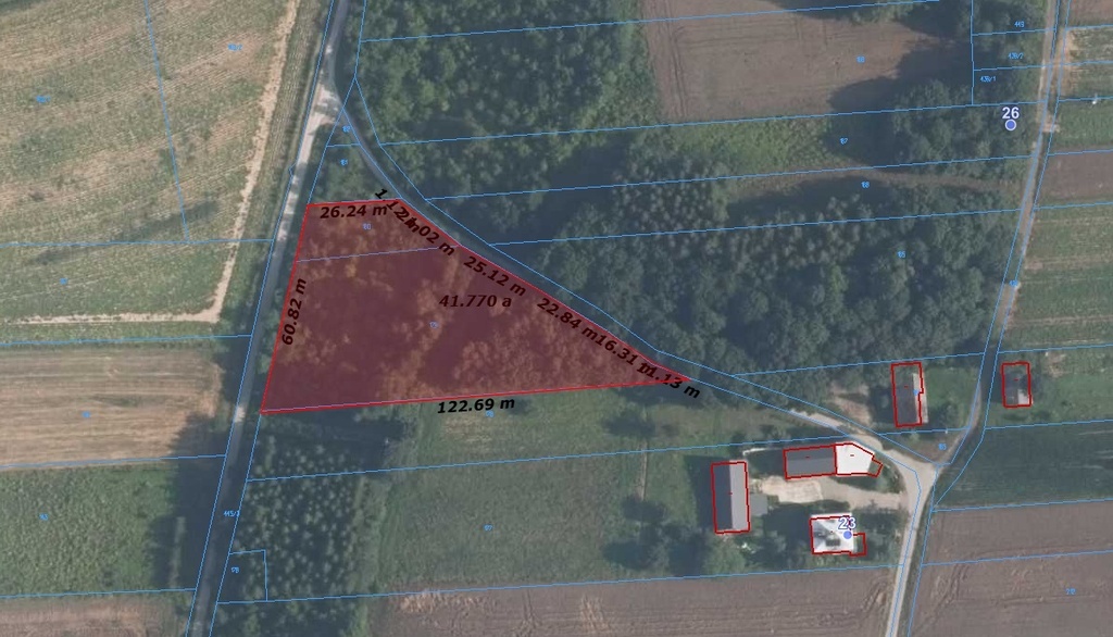 Działka rekreacyjna, Kamienica gm. Gołcza