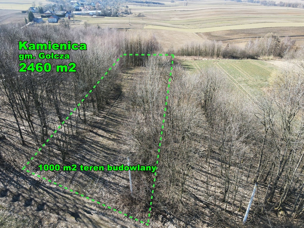 Działka pod Twój dom, Kamienica gm. Gołcza