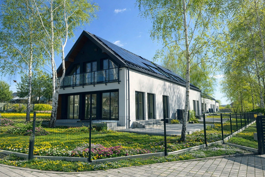 Nowoczesny dom - stodoła - bliźniak/5 pokoi/109m2