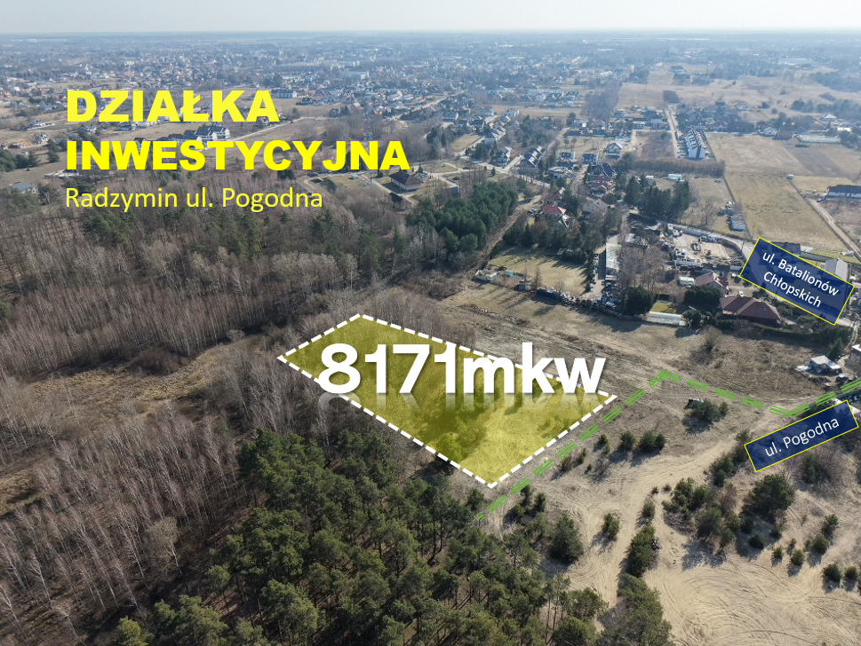 Działka 8171 m² | MPZP - zabudowa jednorodzinna
