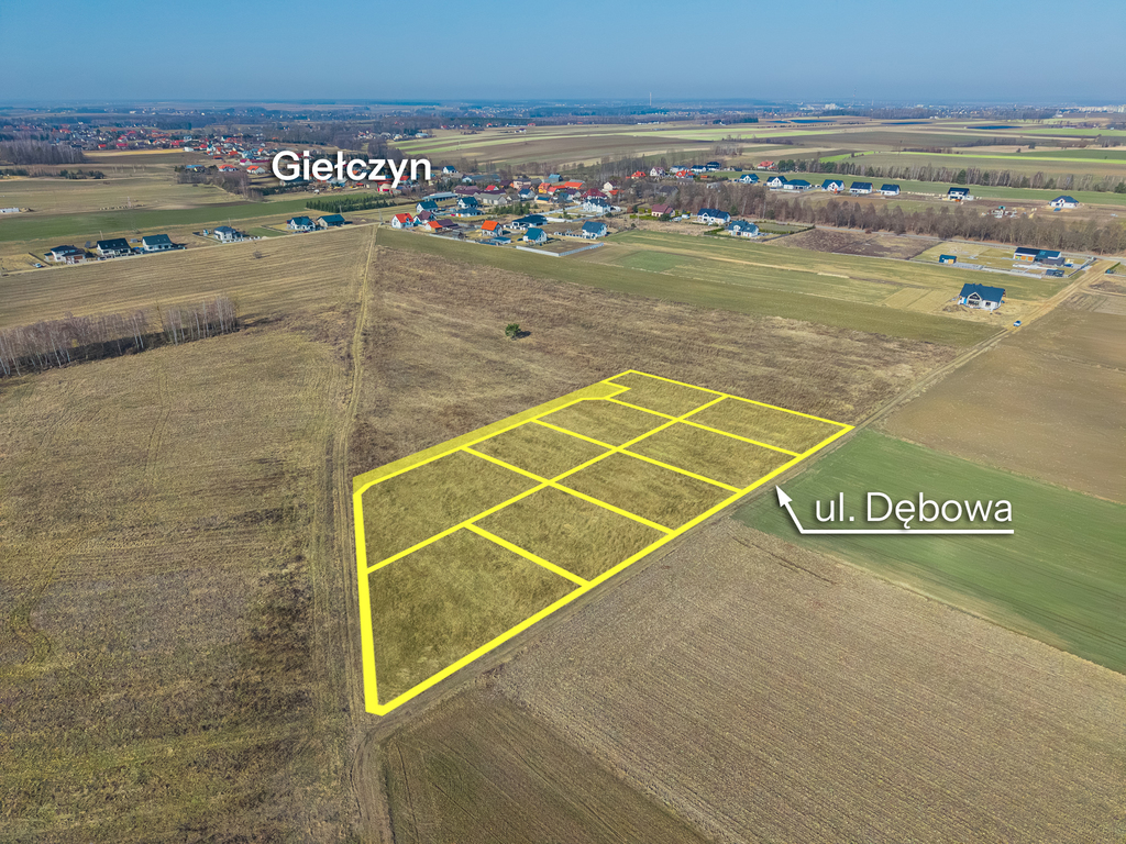 Wyjątkowe działki budowlane w Giełczynie !
