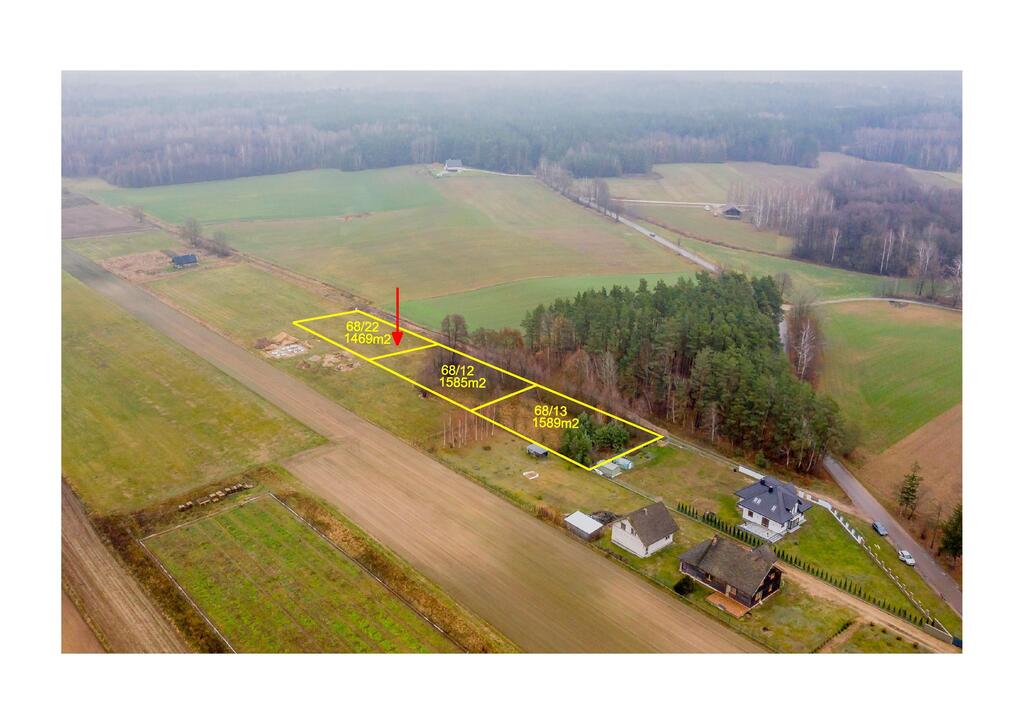 Działka rolno-bud. 1469 m2 Rumejki, Juchnowiec