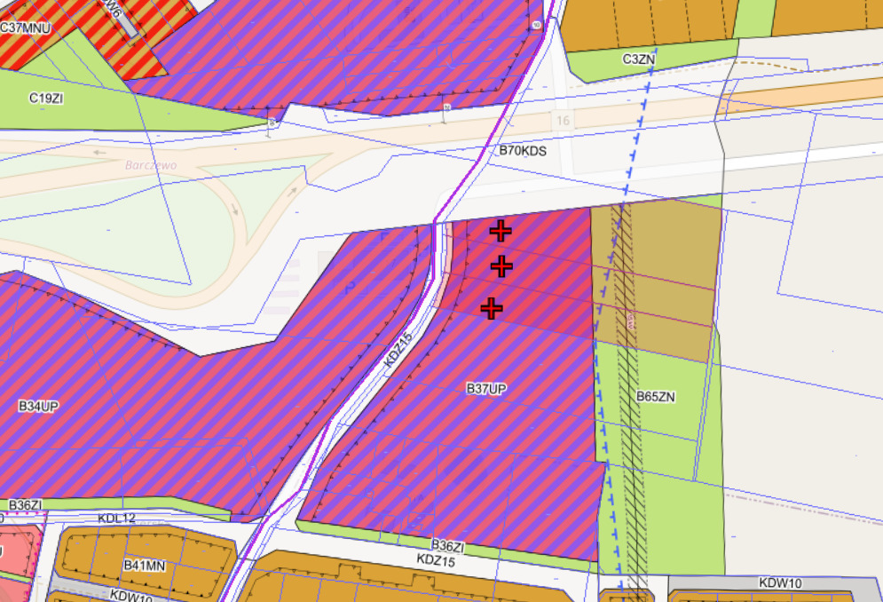 Działka usługowa / produkcyjna Olsztyn