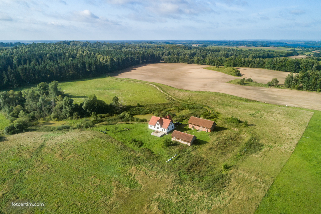 Duże siedlisko - 22,8 HA, Lutry, pow. olsztyński
