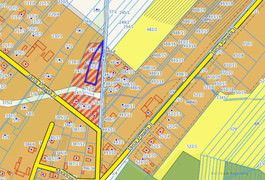 Działka budowlano-usługowa 1589 m²