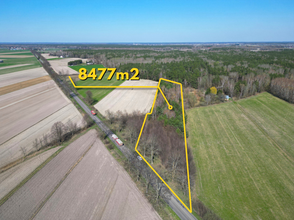 Działka z możliwościa zabudowy w Tucznej + las