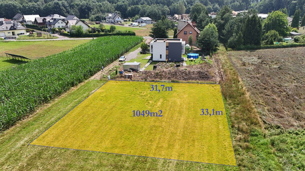 Działka Budowlana Orzesze-Zawada 1049m2