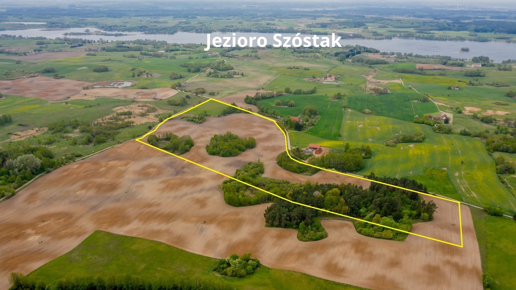 Działki z planem miejscowym nad Jeziorem Szóstak