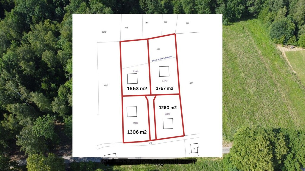 Przepiękne działki koło Nowego Wiśnicza