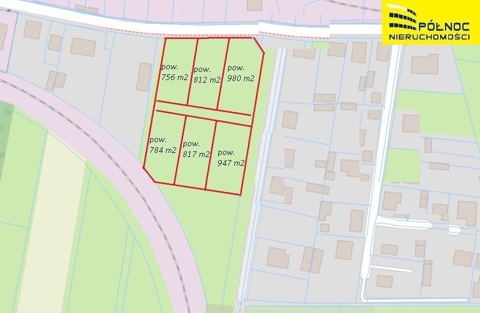 Działki na sprzedaż st. południowa Łap.