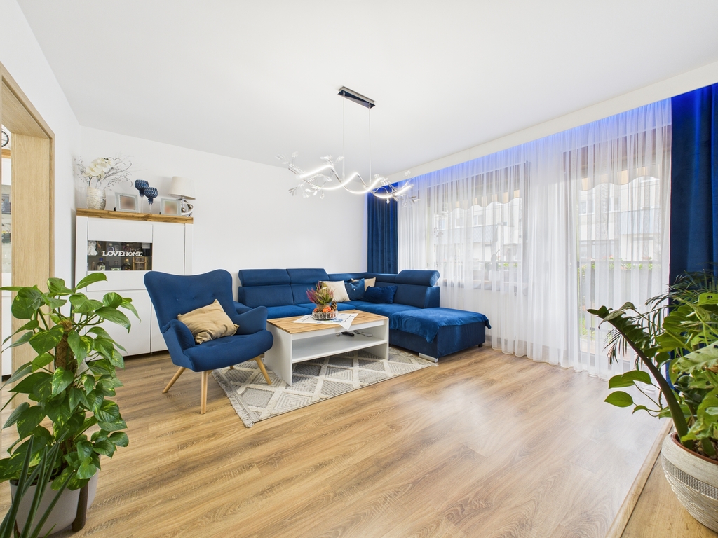 Czteropokojowe mieszkanie na parterze 74,9 m2.