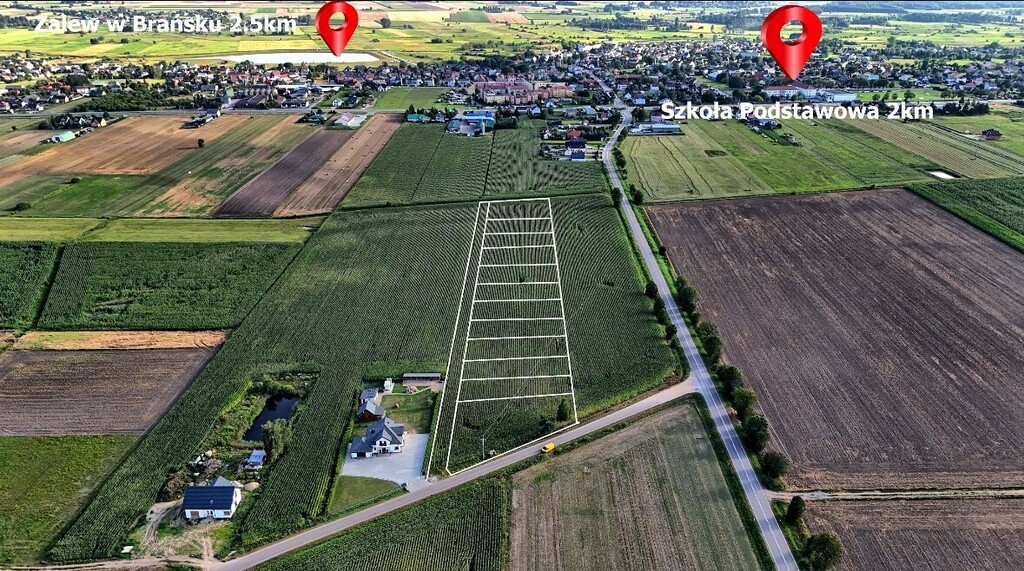 Działki budowlane w Brańsku.