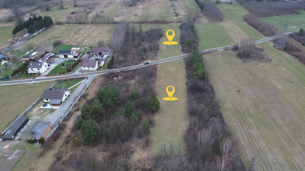 Działki budowlane Osiek 2454 m² i 3429 m²