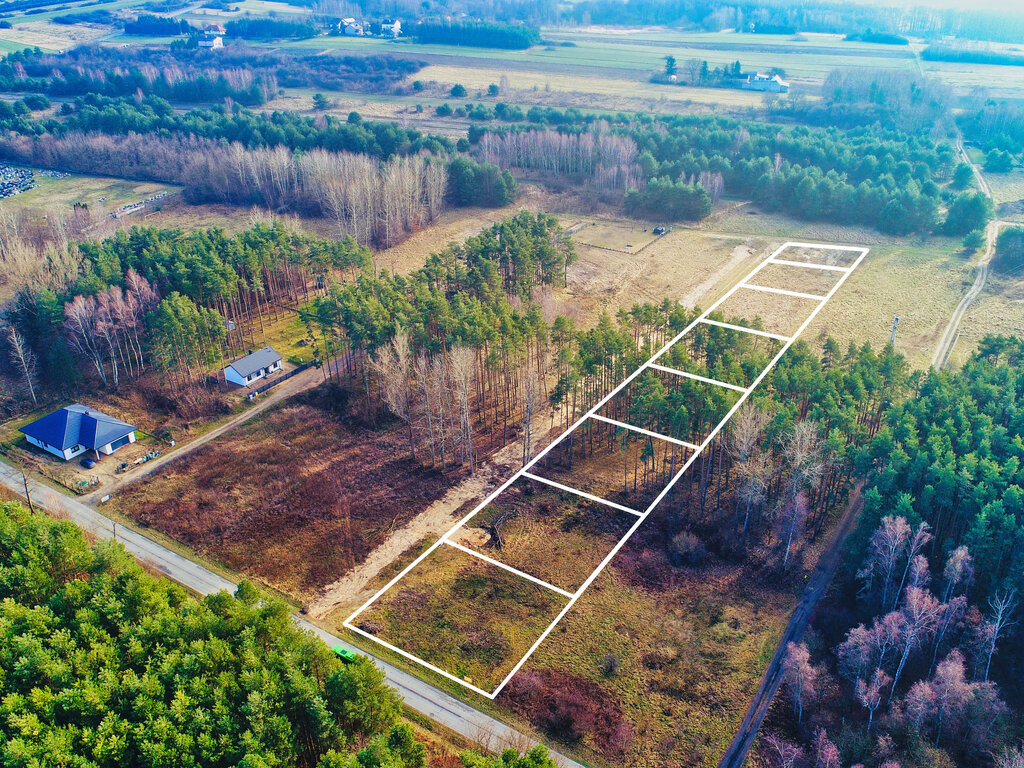 Działki budowlane przy lesie