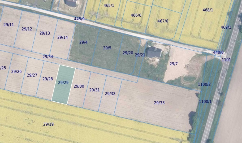 Gardeja. Piękna działka z widokiem na las.