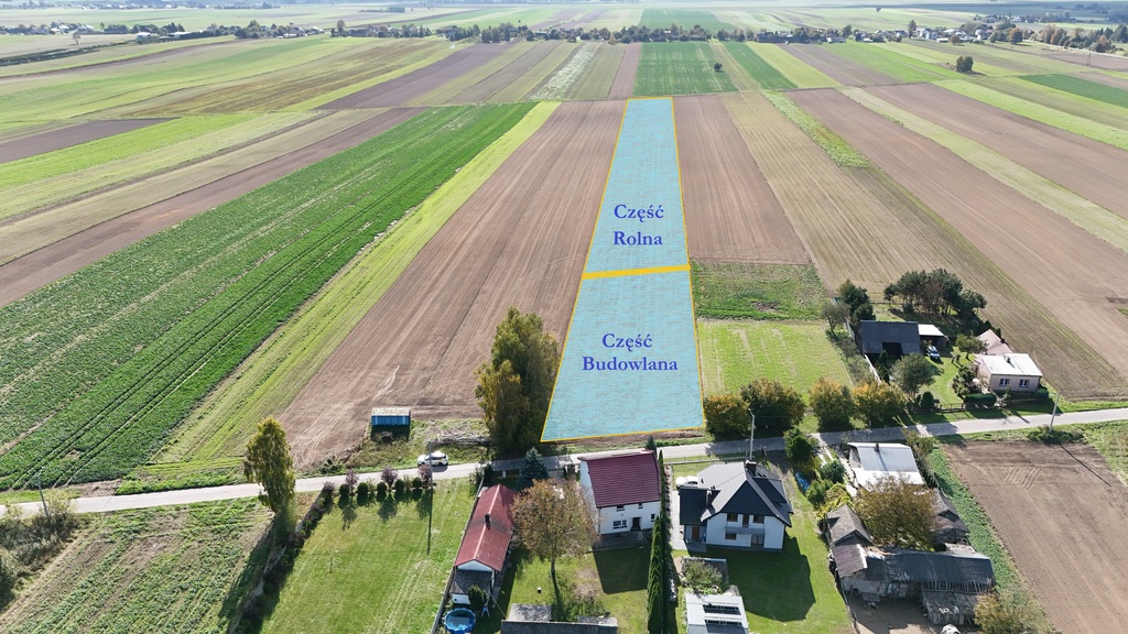 Działka rolno-budowlana - Kruplin 1,33 ha