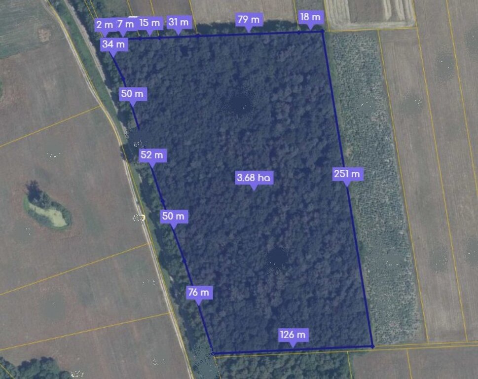 Las 3,7ha - Bzite Gm. Krasnystaw