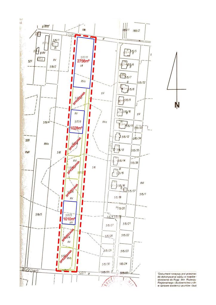 Studzianki, działka budowlana 2756 m2