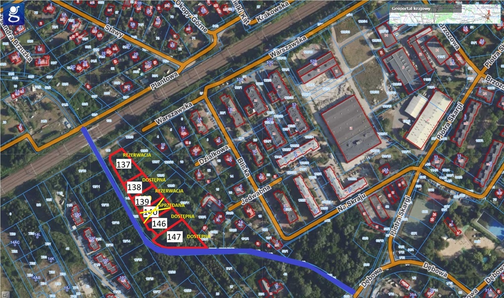 Działka 1700 m2 w Milanówku