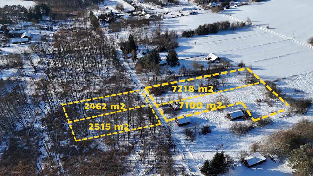Działki pod zabudowę mieszkaniową w Husince